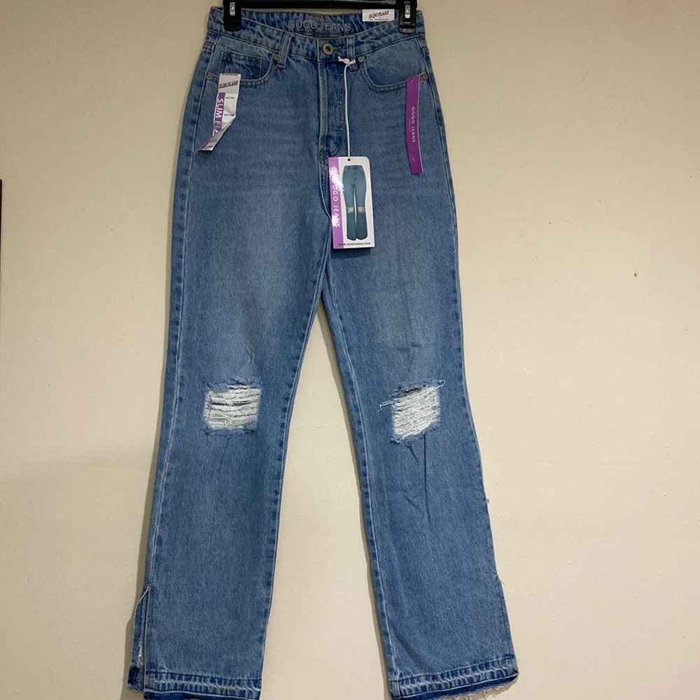 GOGO JEANS HIGH-RISE SLIM FLARE